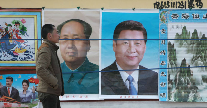 China, in its adulation of Xi Jinping (right), needs to remember the tragic results of the cult of personality surrounding his late predecessor Mao Zedong. Photo: Reuters China, in its adulation of Xi Jinping (right), needs to remember the tragic results of the cult of personality surrounding his late predecessor Mao Zedong. Photo: Reuters