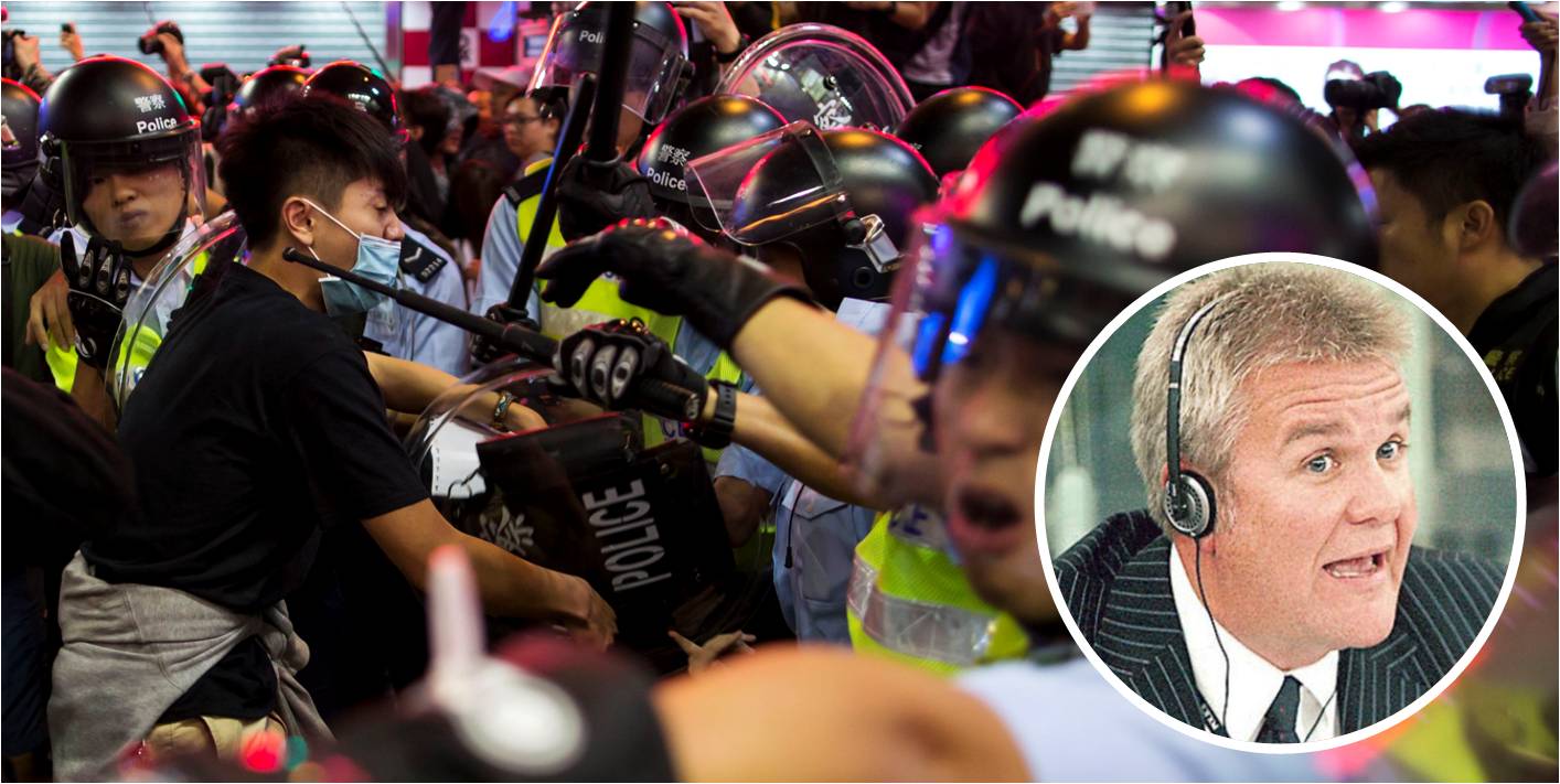 Duncan McCosh has been talking to police units involved in last year's operations relating to the democracy protests. Photos: Ming Pao, Reuters Duncan McCosh has been talking to police units involved in last year's operations relating to the democracy protests. Photos: Ming Pao, Reuters