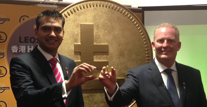 Dan Andersson (right) and Atif Kamran, co-founders of LEOCoin, believe the virtual currency will be more popular than bitcoin as it caters to users in the mass market. Photo: EJ Insight Dan Andersson (right) and Atif Kamran, co-founders of LEOCoin, believe the virtual currency will be more popular than bitcoin as it caters to users in the mass market. Photo: EJ Insight