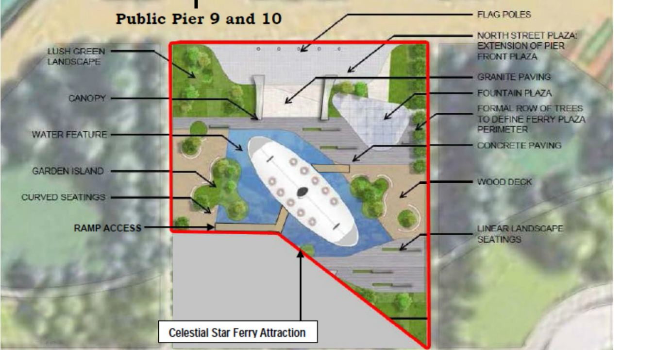 Conceptual Layout Plan for the proposed Ferry Plaza Conceptual Layout Plan for the proposed Ferry Plaza