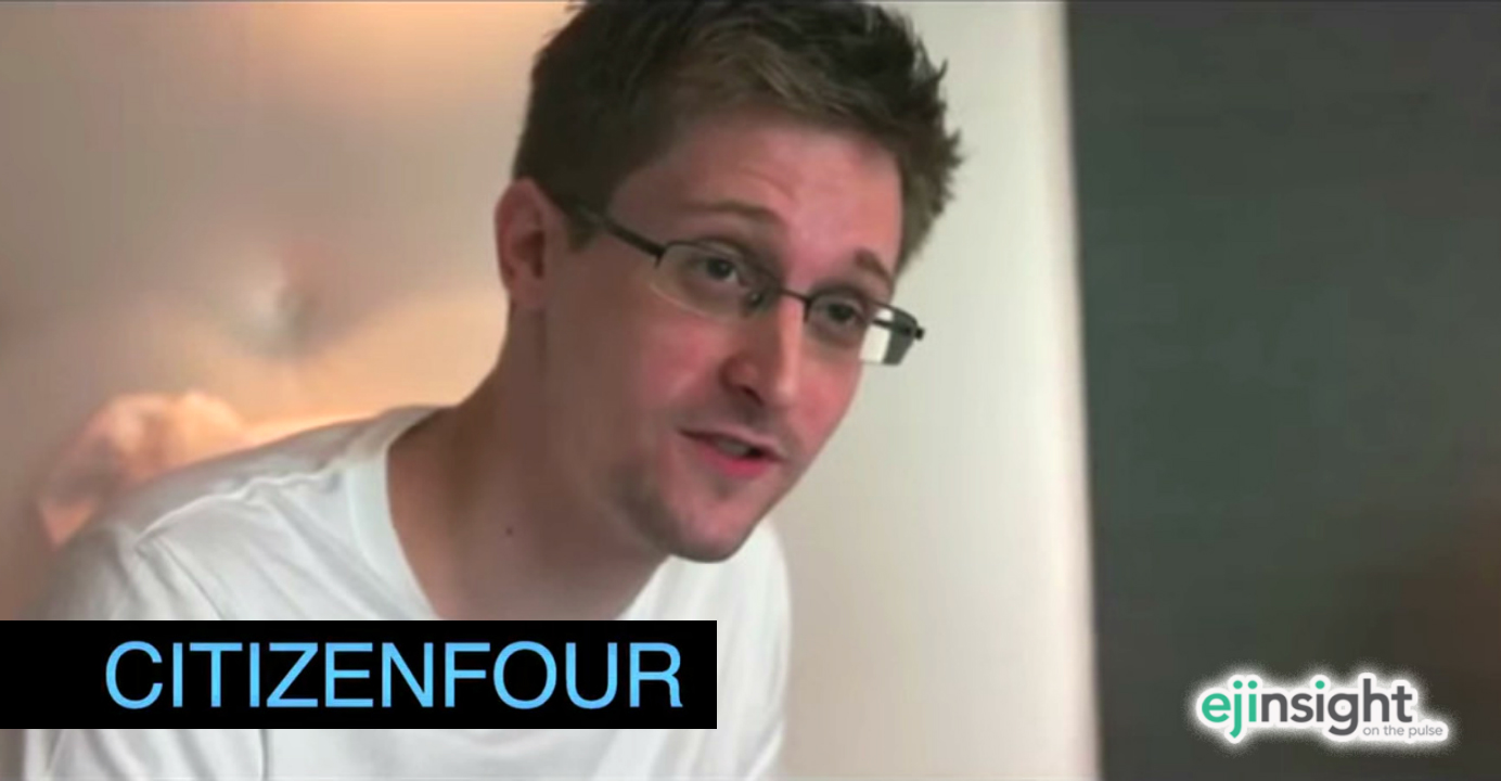 Citizenfour is not just a film about Edward Snowden but also about individual freedom and moral choices. Photo: YouTube Citizenfour is not just a film about Edward Snowden but also about individual freedom and moral choices. Photo: YouTube