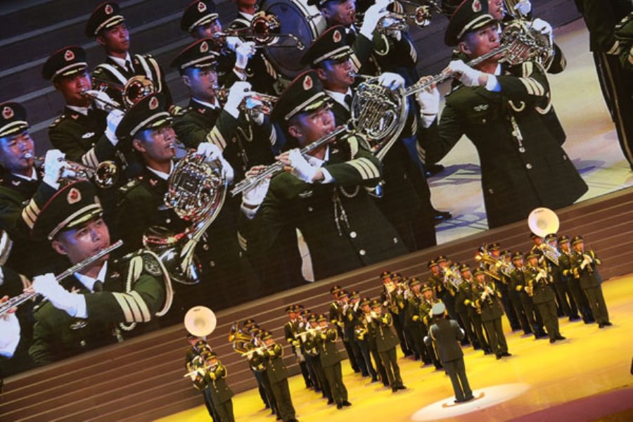 A PLA band performs during an official function. Non-combat reform in the Chinese military might mean the end of PLA marching bands and orchestras. Photo: China Daily A PLA band performs during an official function. Non-combat reform in the Chinese military might mean the end of PLA marching bands and orchestras. Photo: China Daily