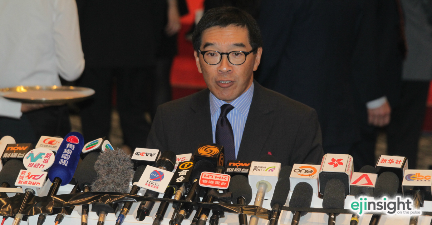 Carlson Tong, chairman of the Securities and Futures Commission, voiced concern over market volatility. Photo: HKEJ Carlson Tong, chairman of the Securities and Futures Commission, voiced concern over market volatility. Photo: HKEJ