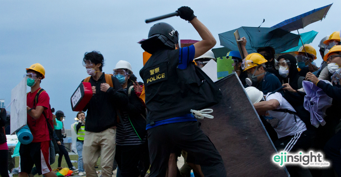 Hong Kong police have seen their reputation get dented following violent action against some pro-democracy protesters last year. Photo: AFP Hong Kong police have seen their reputation get dented following violent action against some pro-democracy protesters last year. Photo: AFP