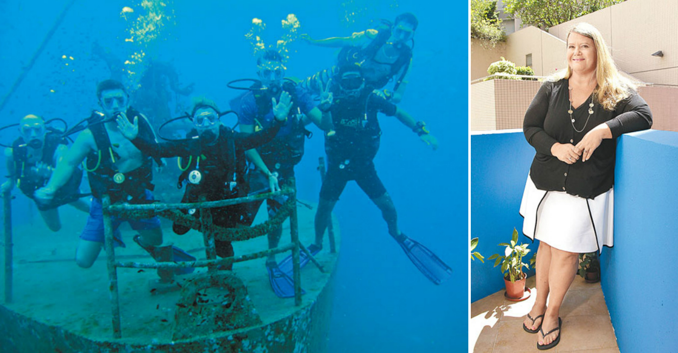 As a child growing up near the sea, Lisa Christensen developed a healthy respect for marine life. Among her favorite activities is scuba diving. Photos: HKEJ As a child growing up near the sea, Lisa Christensen developed a healthy respect for marine life. Among her favorite activities is scuba diving. Photos: HKEJ