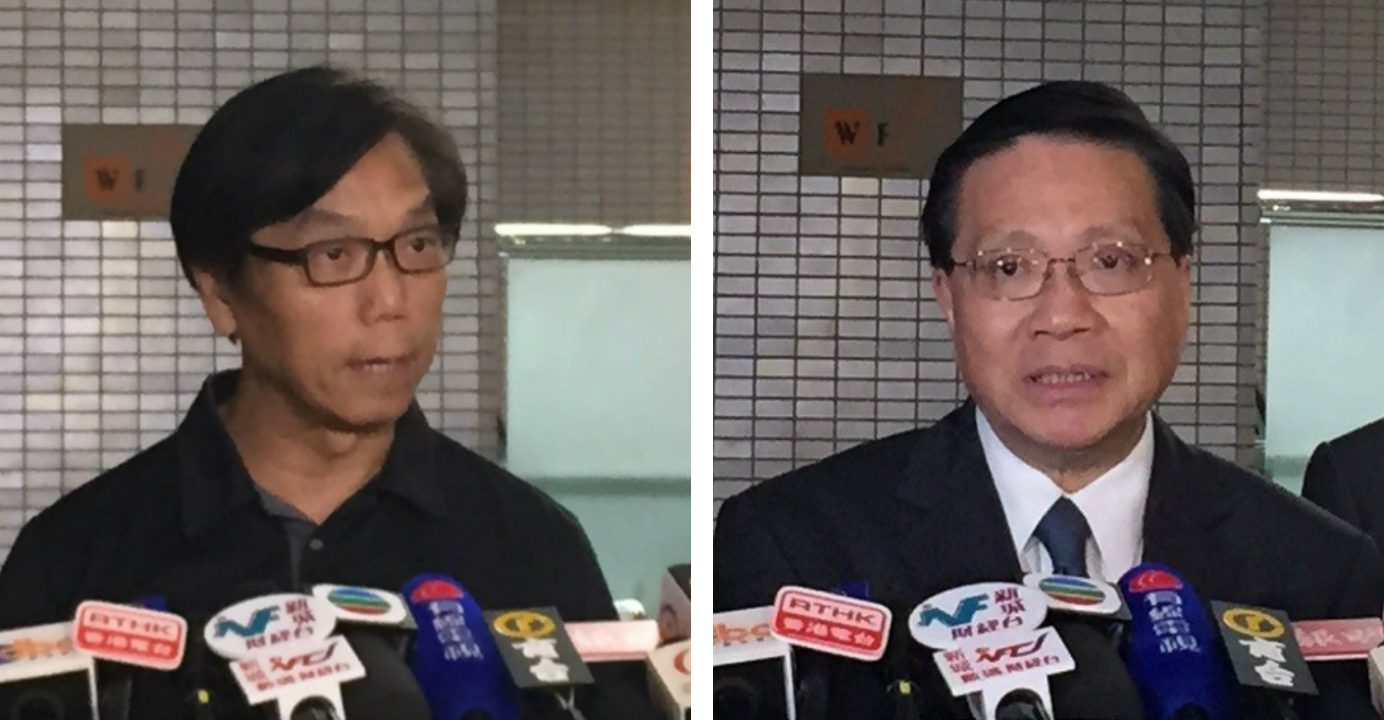 Anthony Cheung (right) said the Housing Authority will take charge of the investigation, but Nelson Wong (left) said it would be fairer if a third party conducted it. Photos: RTHK Anthony Cheung (right) said the Housing Authority will take charge of the investigation, but Nelson Wong (left) said it would be fairer if a third party conducted it. Photos: RTHK