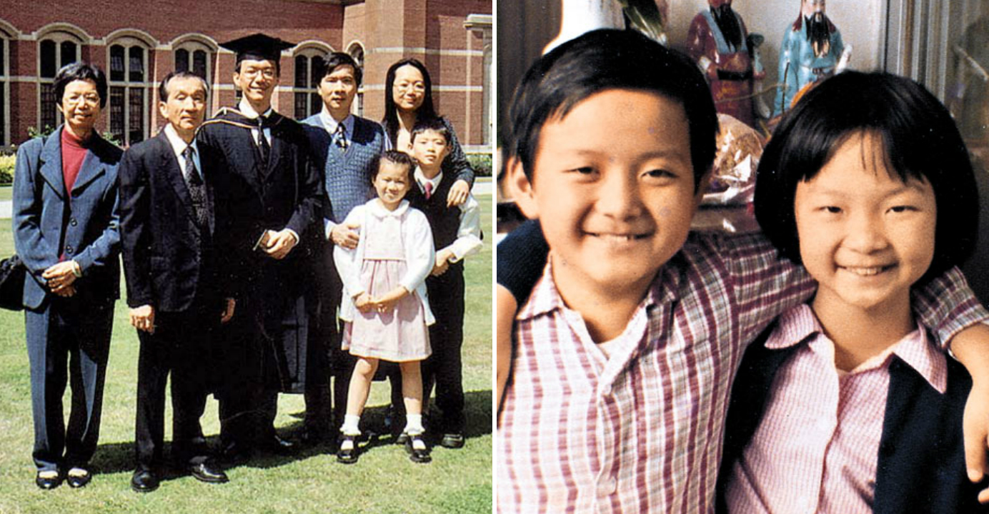 Joseph Lau is joined by family members during his graduation in Britain. Lau poses with an elder sister (right). Photos: HKEJ Joseph Lau is joined by family members during his graduation in Britain. Lau poses with an elder sister (right). Photos: HKEJ