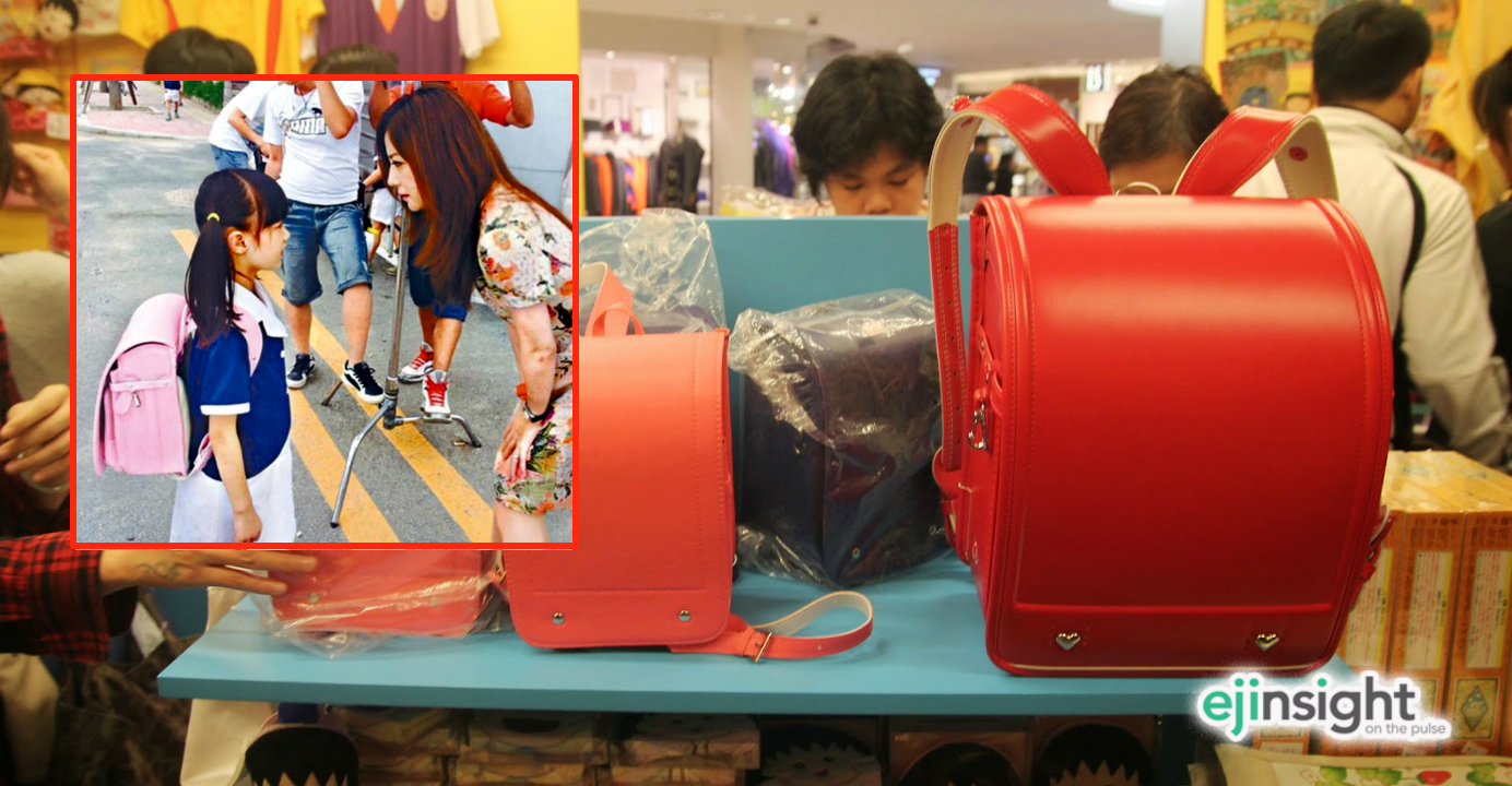 A TV drama starring Zhao Wei (inset, right), which showed a little girl using a Japanese schoolbag, has set off a new shopping craze among Chinese tourists in Japan. Photo: www.storm.mg A TV drama starring Zhao Wei (inset, right), which showed a little girl using a Japanese schoolbag, has set off a new shopping craze among Chinese tourists in Japan. Photo: www.storm.mg