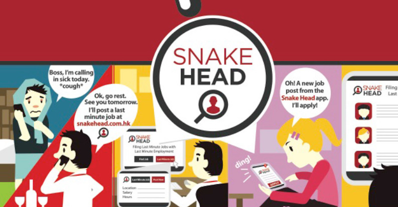 A rating system will soon be added to Snakehead to allow restaurants to evaluate the temporary workers they hire through the online recruitment platform. Credit: Snakehead A rating system will soon be added to Snakehead to allow restaurants to evaluate the temporary workers they hire through the online recruitment platform. Credit: Snakehead