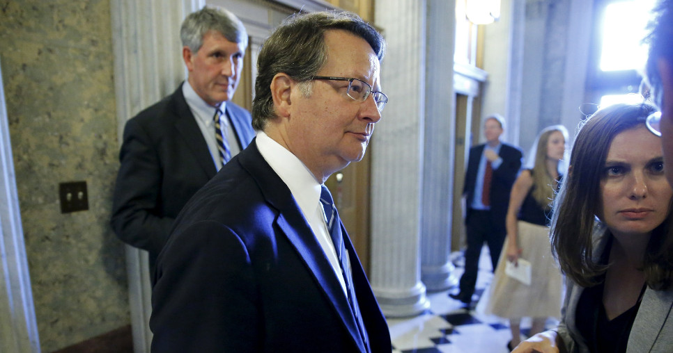 Sen. Gary Peters speaks with reporters at the US Capitol in Washington. Peters announced his support for the nuclear deal with Iran Tuesday, along with two other Democratic senators. Photo: Reuters Sen. Gary Peters speaks with reporters at the US Capitol in Washington. Peters announced his support for the nuclear deal with Iran Tuesday, along with two other Democratic senators. Photo: Reuters