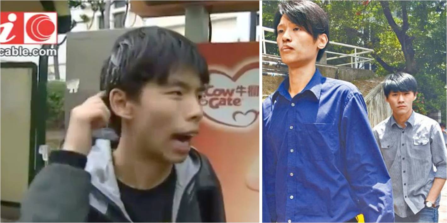 Joshua Wong (L) was attacked outside a Kowloon court last November by Li Wong and Cheung Ka-shing (R). Photos: icable news, Apple Daily Joshua Wong (L) was attacked outside a Kowloon court last November by Li Wong and Cheung Ka-shing (R). Photos: icable news, Apple Daily