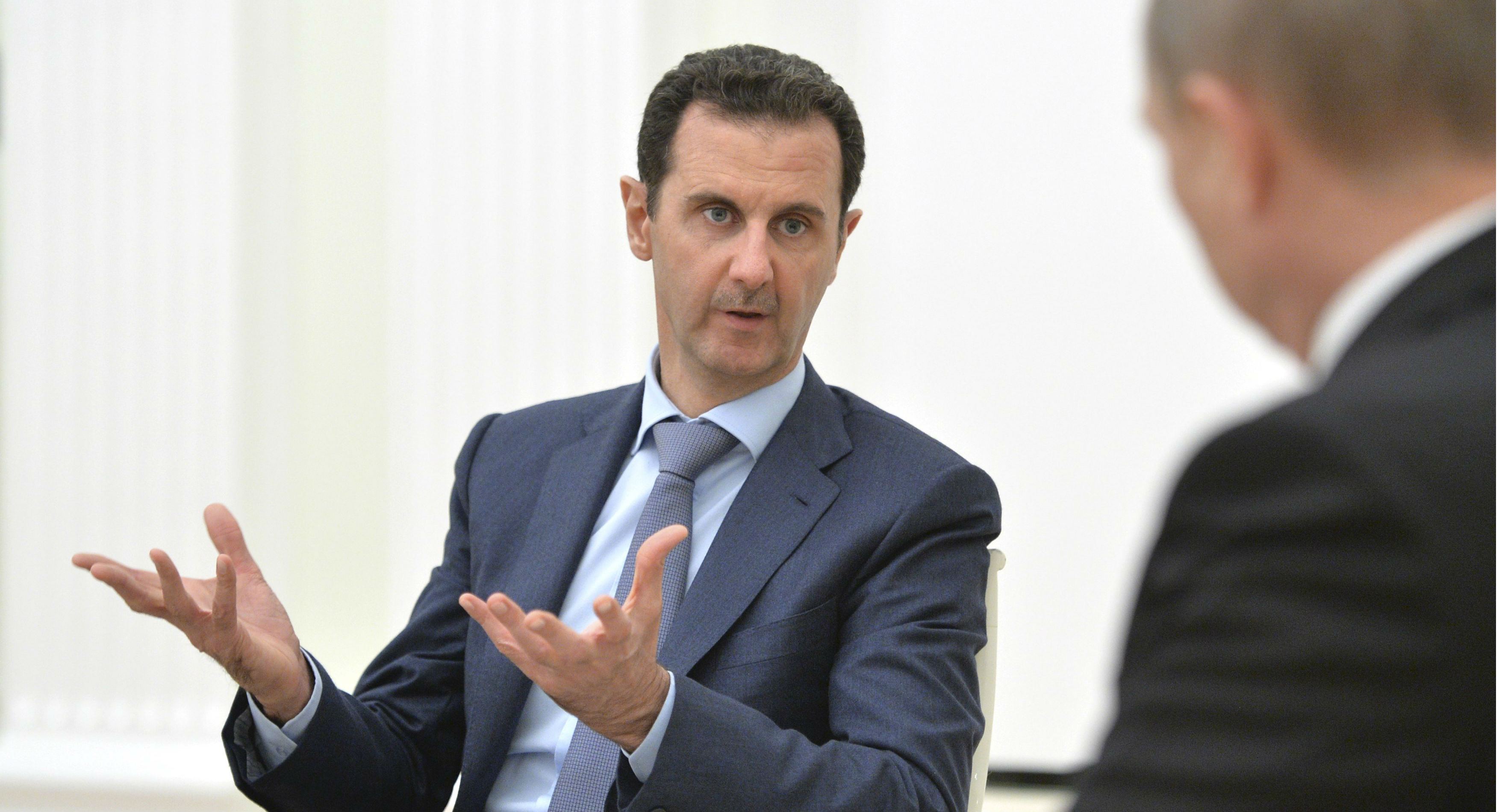 Syrian President Bashar al-Assad meets Russian leader Vladimir Putin at the Kremlin in this file picture taken on Oct. 20. Photo: Reuters Syrian President Bashar al-Assad meets Russian leader Vladimir Putin at the Kremlin in this file picture taken on Oct. 20. Photo: Reuters