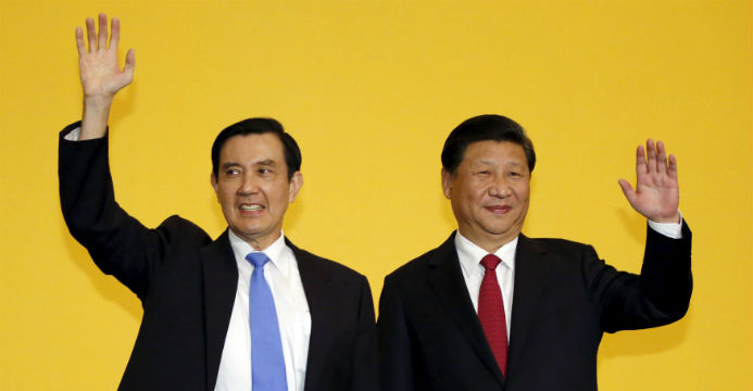The meeting between Ma Ying-jeou (left) and Xi Jinping underline the cordial but wary nature of the relationship between Taiwan and the mainland. Hong Kong's example suggests what reunification might entail. Photo: Reuters The meeting between Ma Ying-jeou (left) and Xi Jinping underline the cordial but wary nature of the relationship between Taiwan and the mainland. Hong Kong's example suggests what reunification might entail. Photo: Reuters