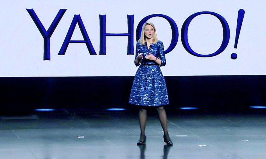 Yahoo CEO Marissa Mayer (pictured here at a company event) could find her job on the line if she fails to improve the company's prospects. Yahoo CEO Marissa Mayer (pictured here at a company event) could find her job on the line if she fails to improve the company's prospects.