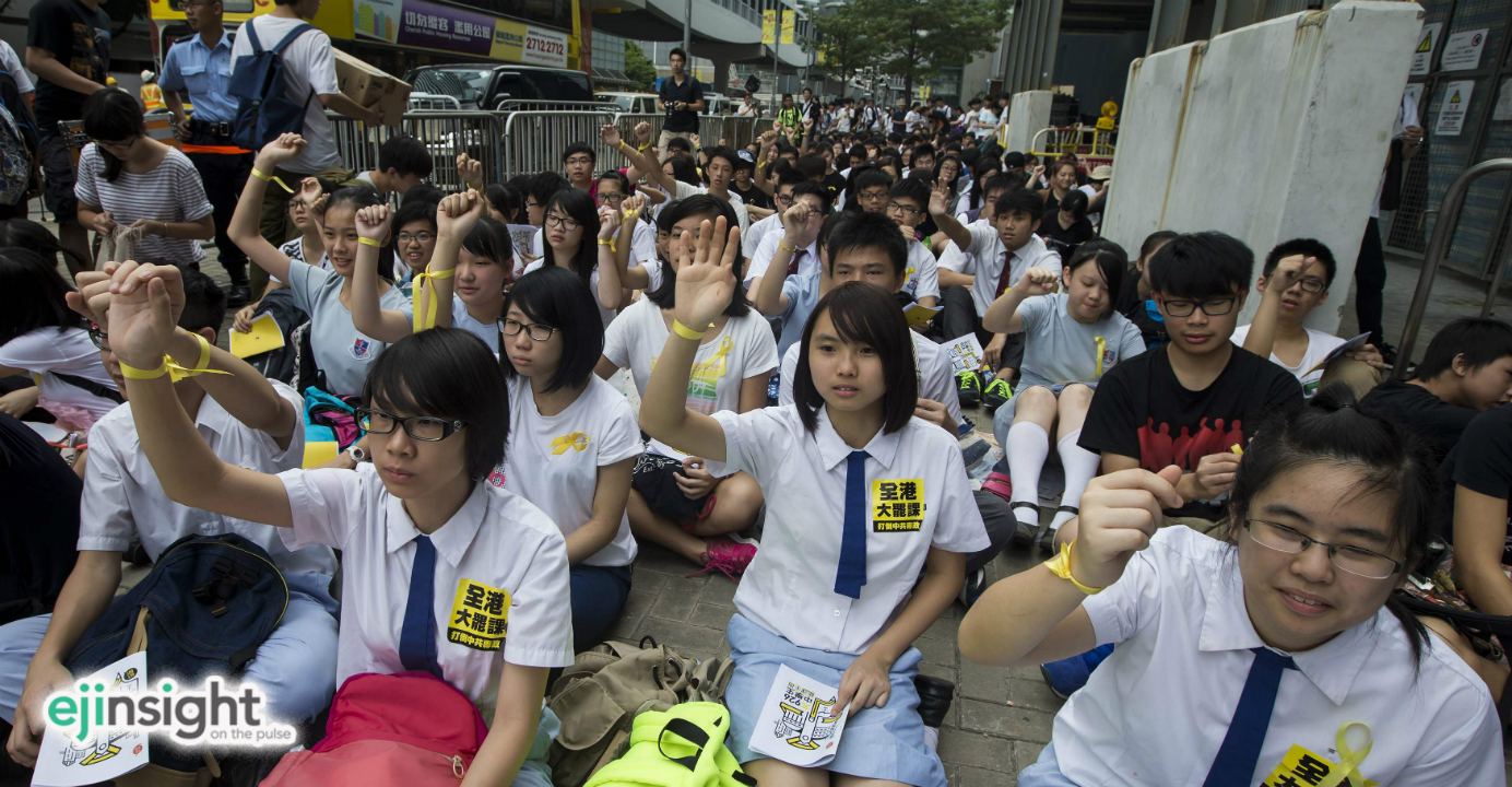 In September last year, a hole in a wall of 'shoulds' opened up for many Hong Kong students, who thought they could glimpse a ray of hope and the beginnings of a dream. Photo: Reuters In September last year, a hole in a wall of 'shoulds' opened up for many Hong Kong students, who thought they could glimpse a ray of hope and the beginnings of a dream. Photo: Reuters