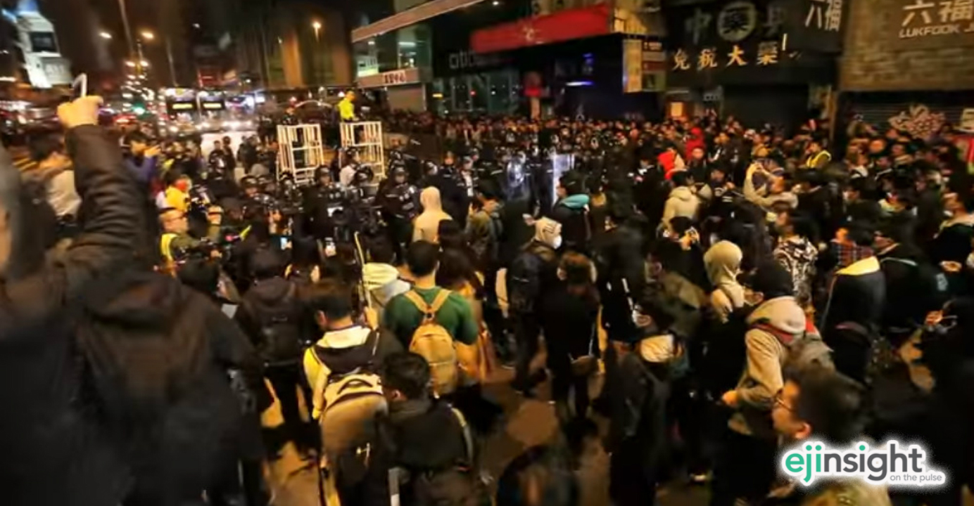 Localists' violent fightback against the police is controversial amid tightening freedoms and human rights in Hong Kong. Photo: YouTube Localists' violent fightback against the police is controversial amid tightening freedoms and human rights in Hong Kong. Photo: YouTube