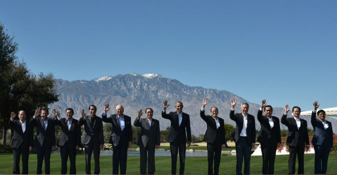 Barack Obama has long cultivated a working relationship with ASEAN leaders, most recently at this month's summit at the Sunnylands resort in California. Photo: AFP Barack Obama has long cultivated a working relationship with ASEAN leaders, most recently at this month's summit at the Sunnylands resort in California. Photo: AFP