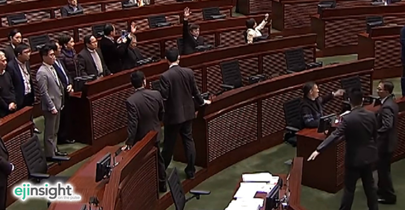 Pan-democrats failed to block approval of additional funding for the Express Rail Link project despite discussing new ways of protest ahead of the vote. Photo: YouTube Pan-democrats failed to block approval of additional funding for the Express Rail Link project despite discussing new ways of protest ahead of the vote. Photo: YouTube