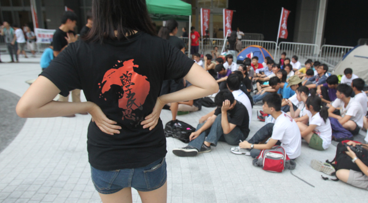 Scholarism led the campaign against the national education curriculum in 2012. Photo: HKEJ Scholarism led the campaign against the national education curriculum in 2012. Photo: HKEJ