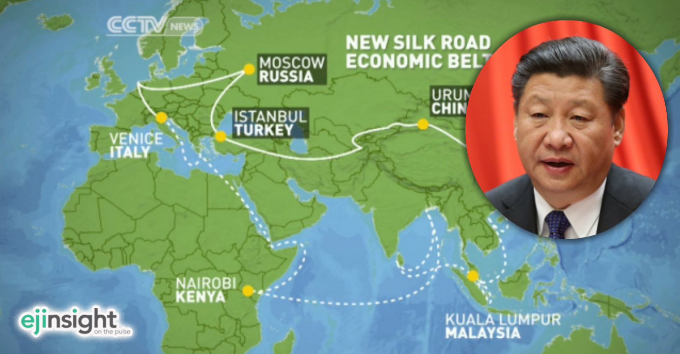 It appears that Xi Jinping (inset) came up with the flamboyant 'One Belt, One Road' strategy just to serve his own ego rather than the interests of his country. Photo: Xinhua, CCTV It appears that Xi Jinping (inset) came up with the flamboyant 'One Belt, One Road' strategy just to serve his own ego rather than the interests of his country. Photo: Xinhua, CCTV
