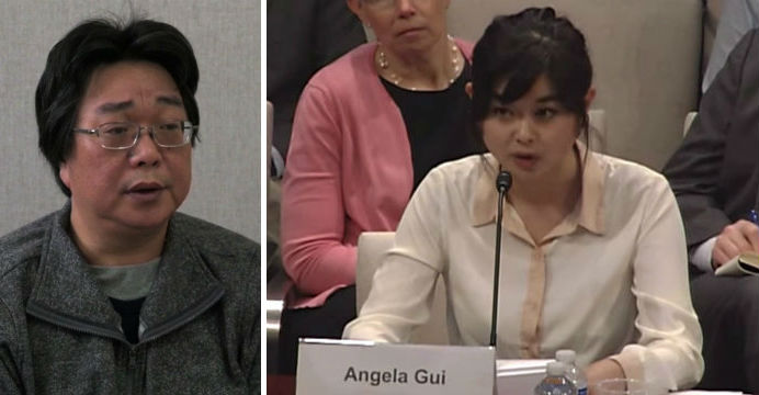 Angela Gui says that by acting against her father, Gui Minhai (left), and his colleagues, 'the Chinese are undermining their commitment to the "one country, two systems" principle'. Photos: CNN, WSJ Angela Gui says that by acting against her father, Gui Minhai (left), and his colleagues, 'the Chinese are undermining their commitment to the "one country, two systems" principle'. Photos: CNN, WSJ