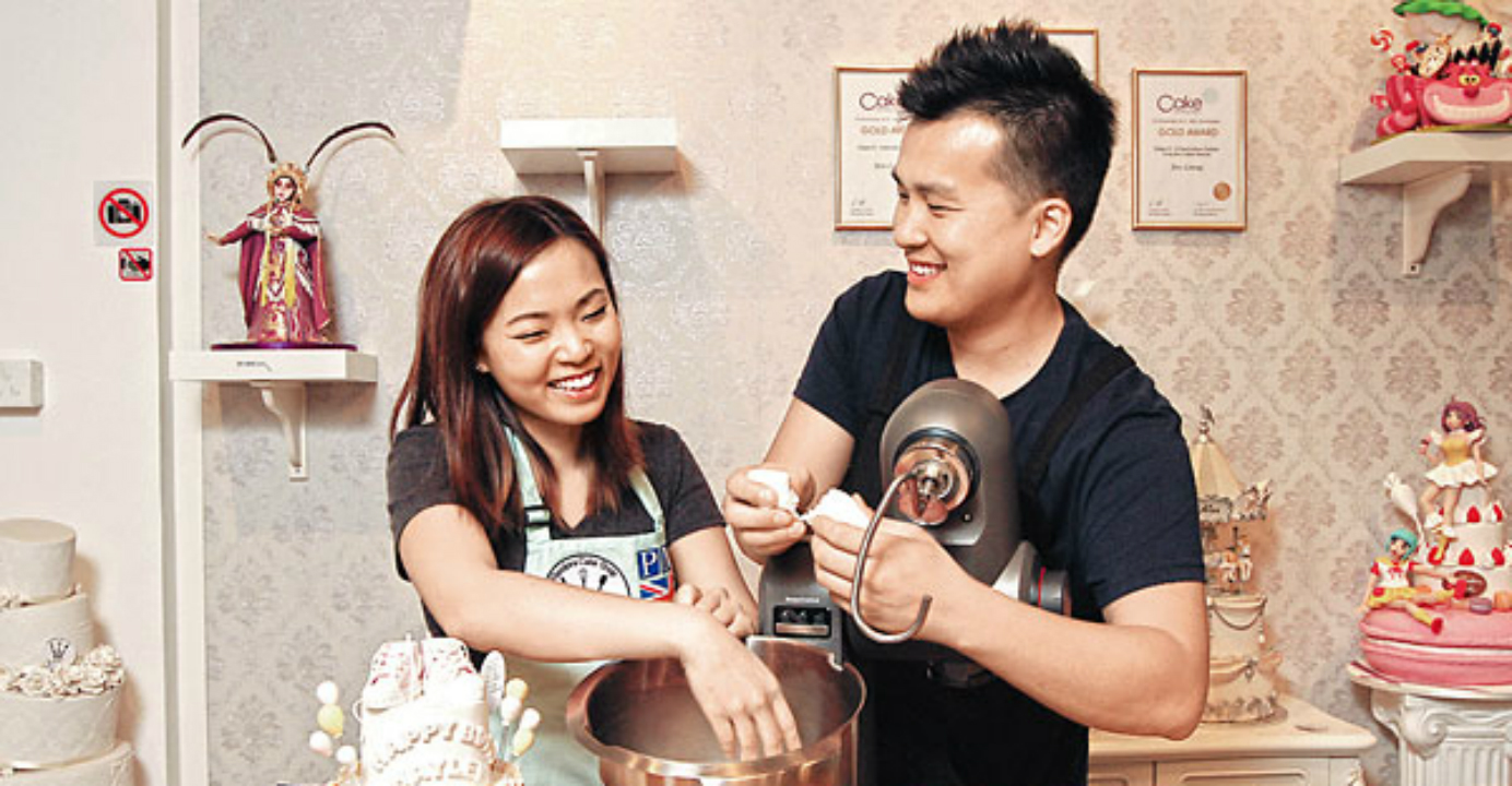 Leung first took to baking to impress her boyfriend Kalvin Wu, who eventually became her husband. Photo: HKEJ Leung first took to baking to impress her boyfriend Kalvin Wu, who eventually became her husband. Photo: HKEJ