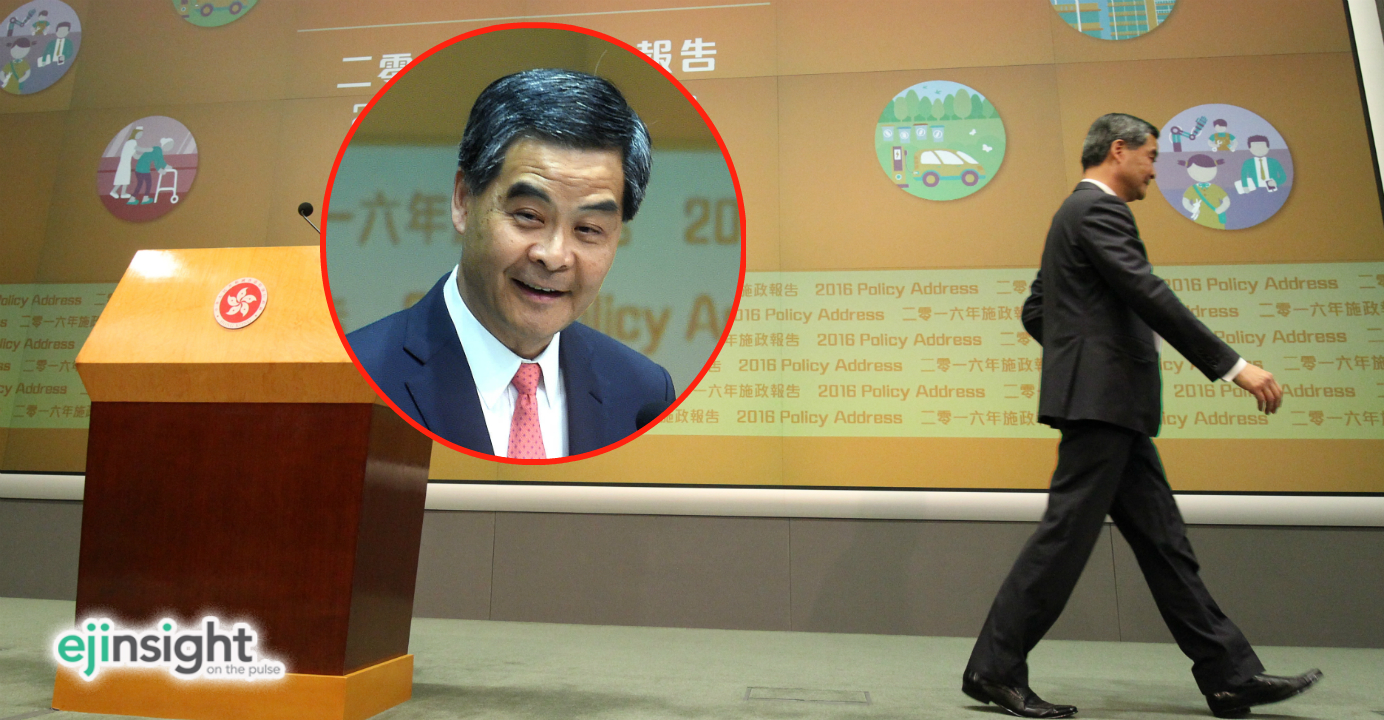 The lack of clear support from Beijing for a second term for Leung Chun-ying is encouraging anti-CY sentiment to emerge increasingly into the open. Photo: HKEJ The lack of clear support from Beijing for a second term for Leung Chun-ying is encouraging anti-CY sentiment to emerge increasingly into the open. Photo: HKEJ