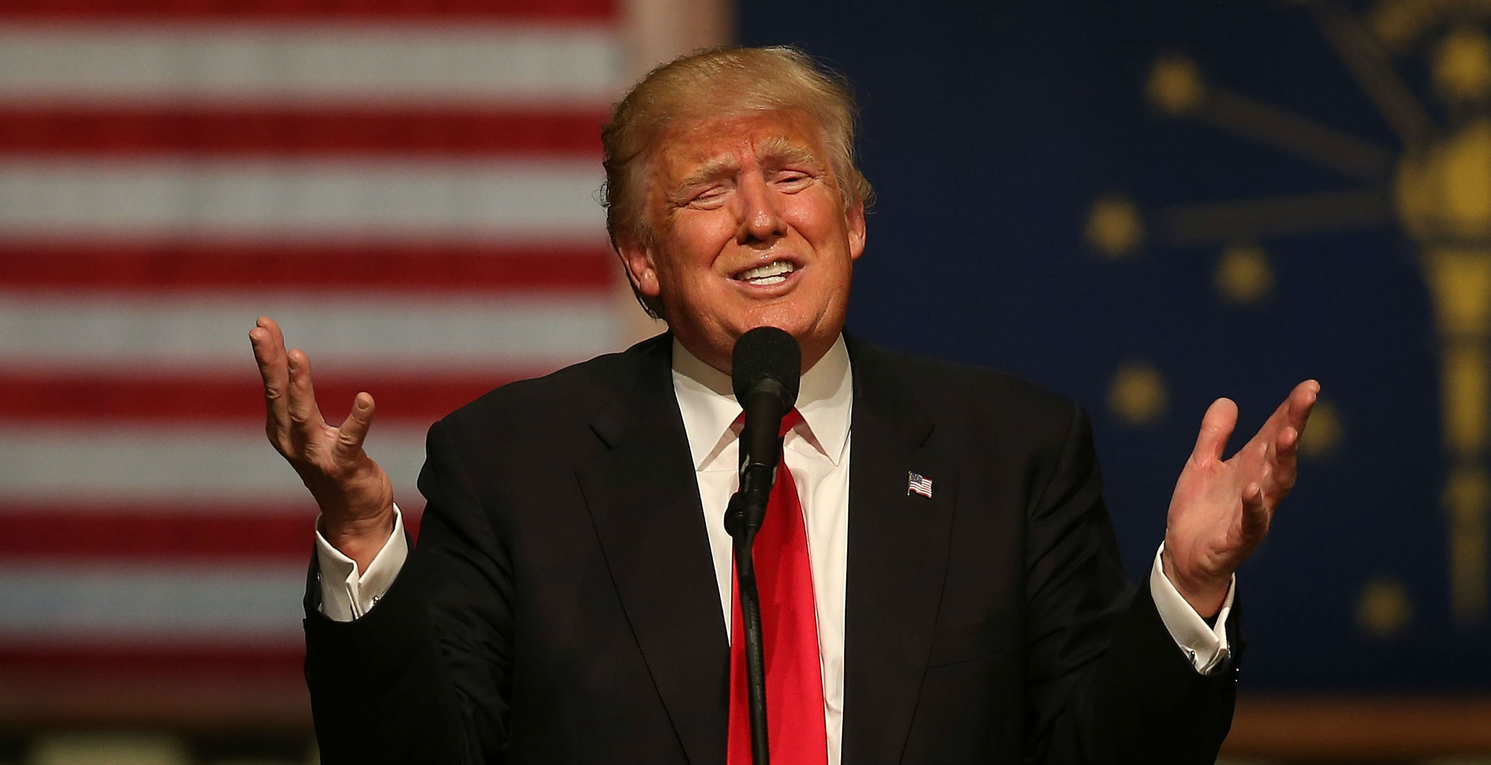 Donald Trump has made many more false statements than any of his opponents, and few (if any) could pass the test of not being self-serving. Photo: AFP Donald Trump has made many more false statements than any of his opponents, and few (if any) could pass the test of not being self-serving. Photo: AFP