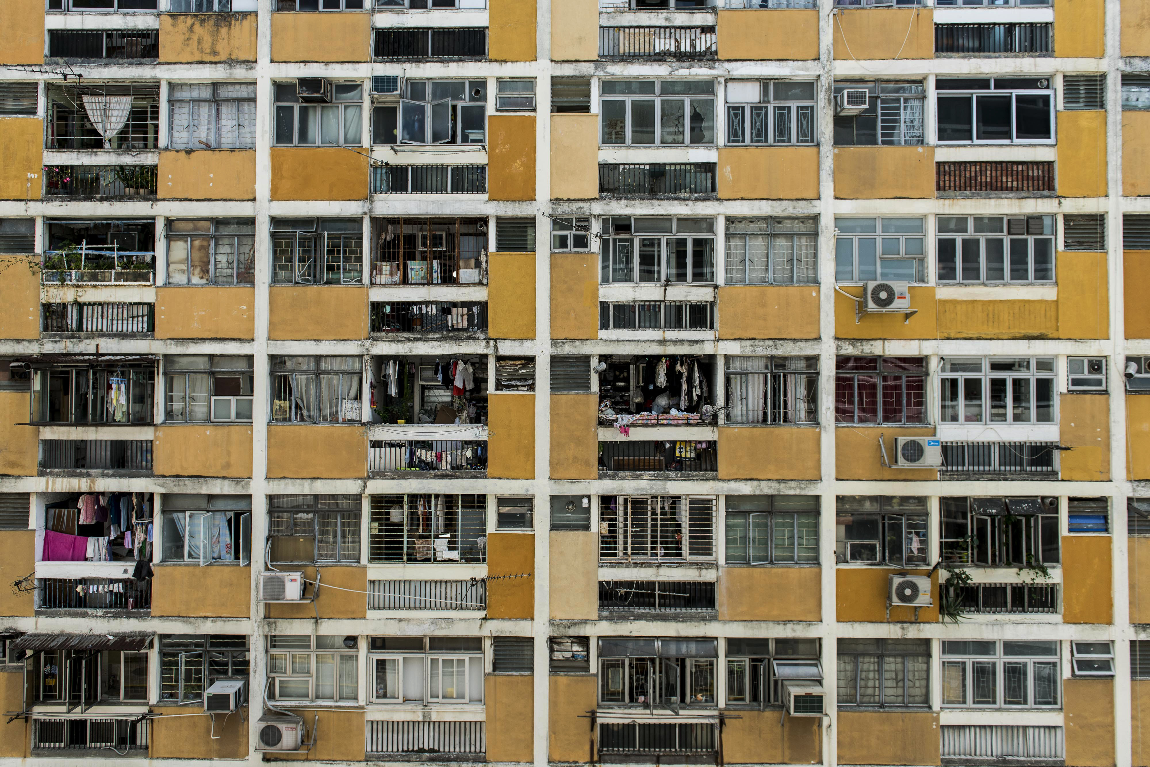 A residential building in Shek Kip Mei. Improper concentration of plumbling and drains at some old public housing estates may pose health risks to residents. Photo: Bloomberg A residential building in Shek Kip Mei. Improper concentration of plumbling and drains at some old public housing estates may pose health risks to residents. Photo: Bloomberg