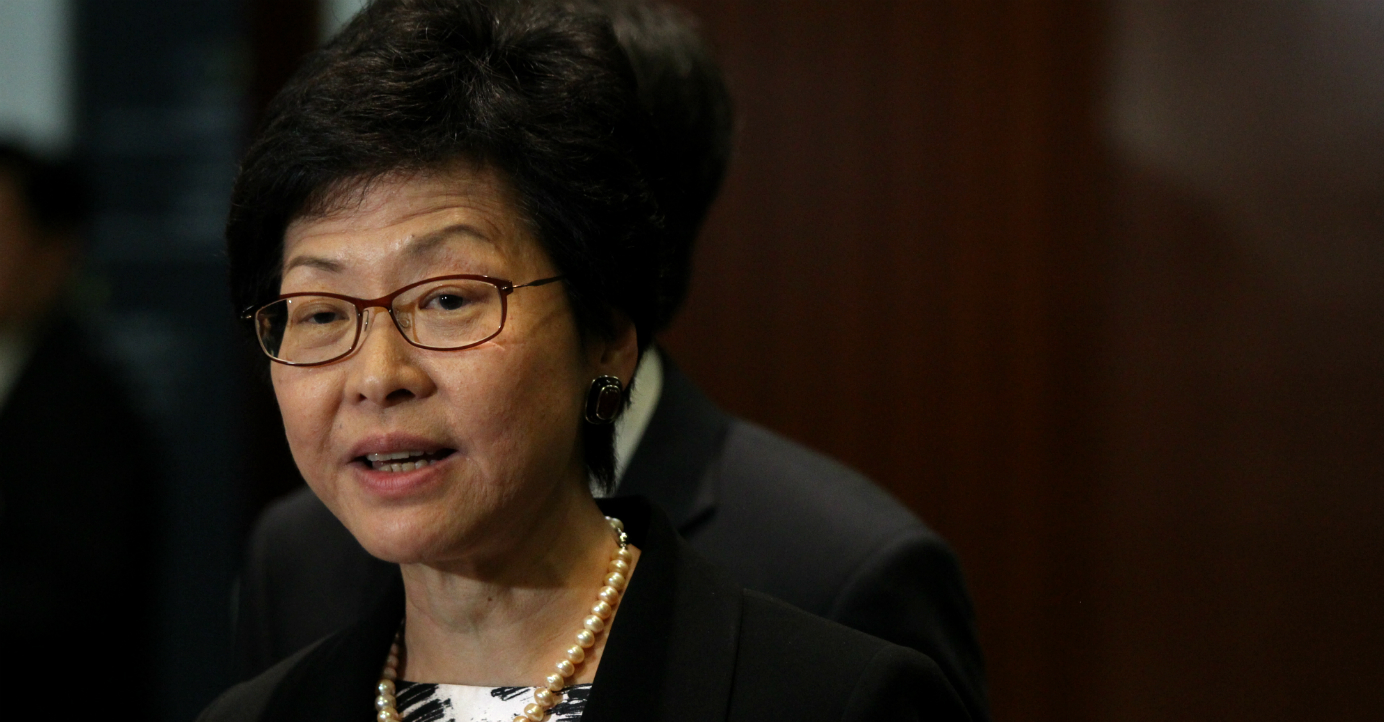 Chief Secretary Carrie Lam has said numerous times she is not interested in becoming Hong Kong's next leader but most politicians don’t believe her because saying no doesn't really mean no in politics. Photo: HKEJ Chief Secretary Carrie Lam has said numerous times she is not interested in becoming Hong Kong's next leader but most politicians don’t believe her because saying no doesn't really mean no in politics. Photo: HKEJ
