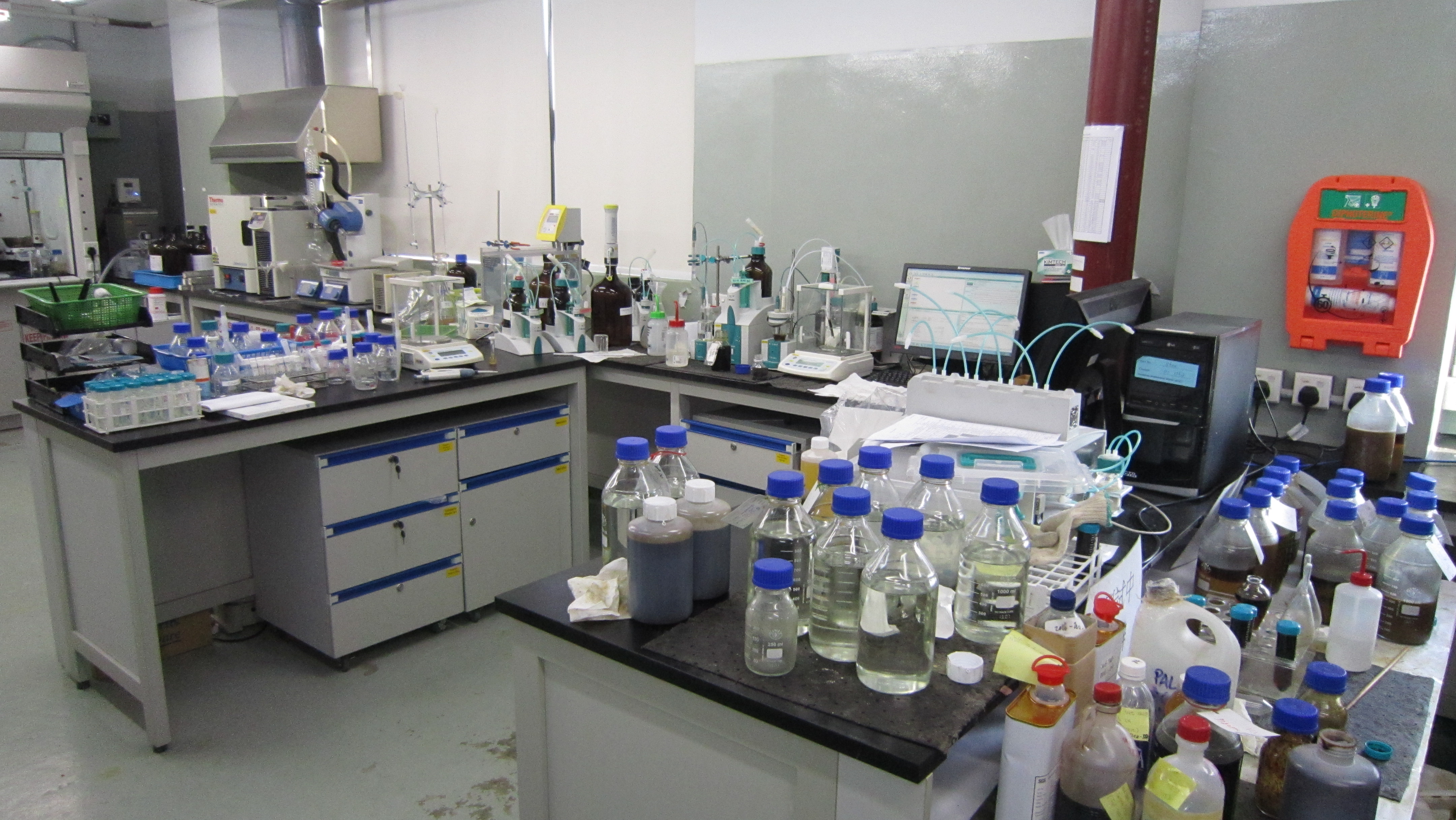 The factory has a laboratory to maintain the quality of its output. Photo: EJ Insight The factory has a laboratory to maintain the quality of its output. Photo: EJ Insight