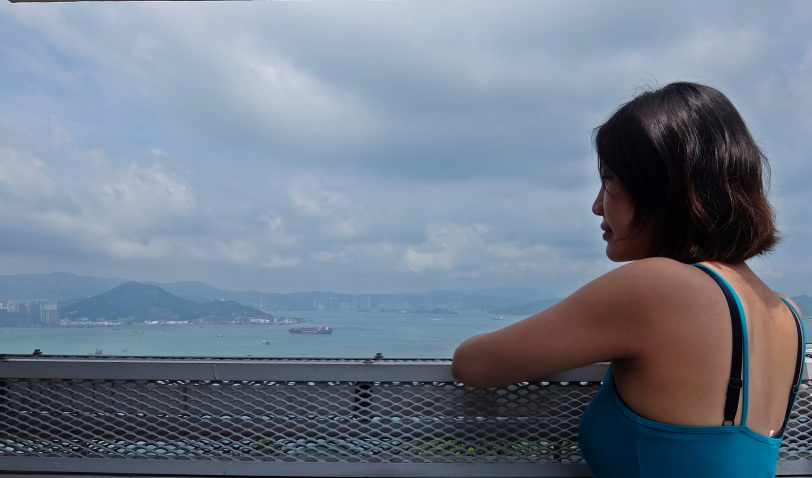Charmaine Yip is a Toronto-born student studying at HKU. Her parents emigrated from Hong Kong in the 1980s. She is in Hong Kong to discover her family roots. Photo: HKEJ Charmaine Yip is a Toronto-born student studying at HKU. Her parents emigrated from Hong Kong in the 1980s. She is in Hong Kong to discover her family roots. Photo: HKEJ