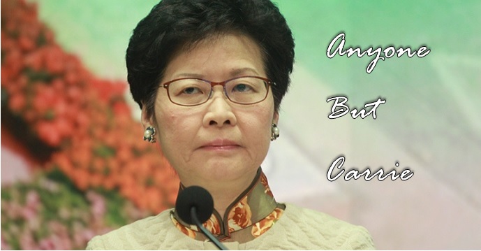 The 'ABC' campaign remains in play, but with Carrie Lam (pictured here) as the new target instead of CY Leung. Photo: HKEJ The 'ABC' campaign remains in play, but with Carrie Lam (pictured here) as the new target instead of CY Leung. Photo: HKEJ