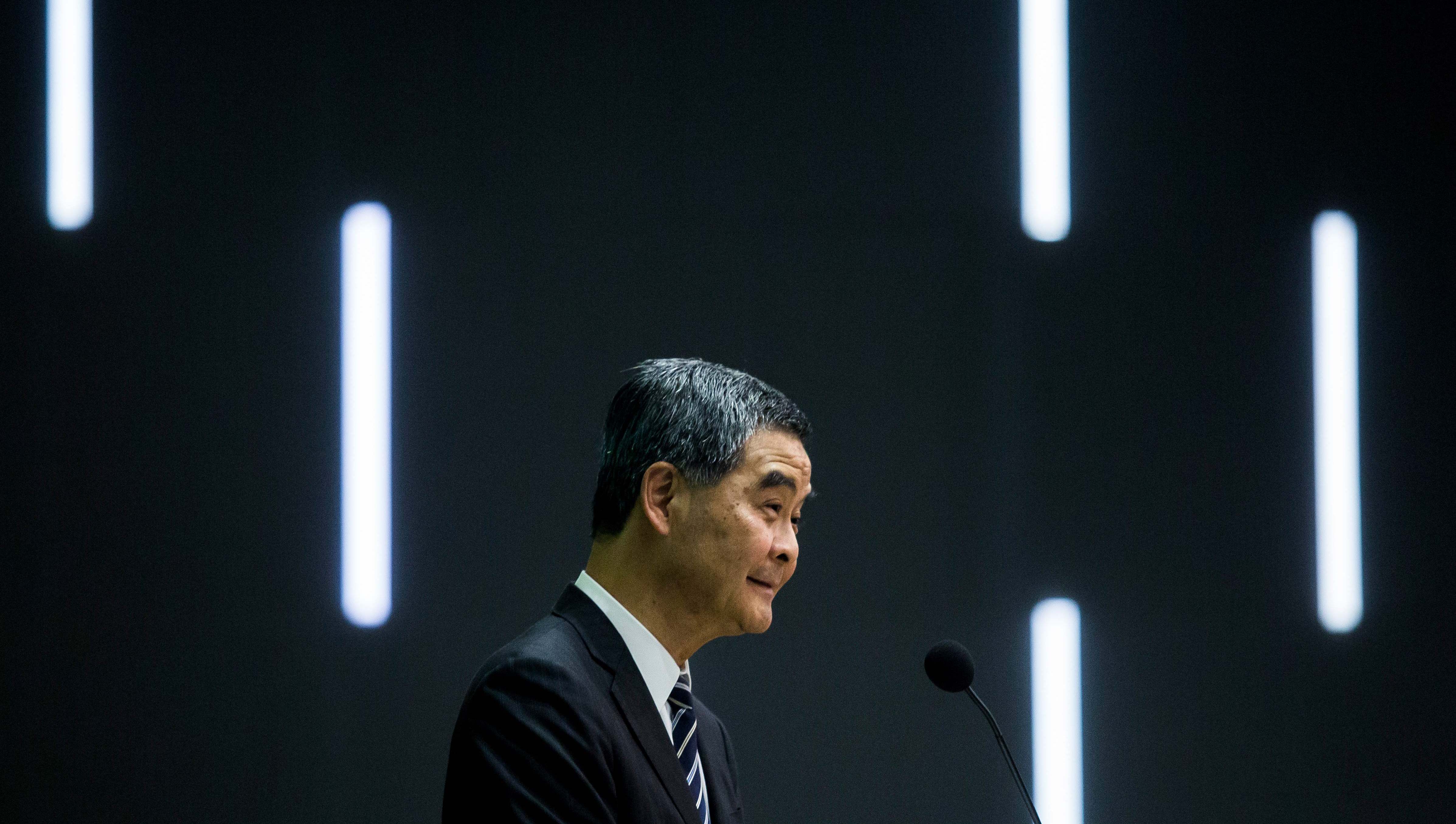 CY Leung owes the public an answer as to whether he is suing Kenneth Leung in his personal capacity using his own money, or in his official capacity using taxpayers' money. Photo: HKEJ CY Leung owes the public an answer as to whether he is suing Kenneth Leung in his personal capacity using his own money, or in his official capacity using taxpayers' money. Photo: HKEJ