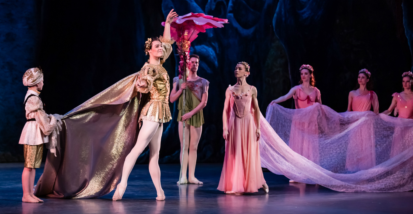 Hugo Marchand as Oberon in A Midsummer Night's Dream, Paris Opera Ballet. Photograph by Agathe Poupeney/OnP Hugo Marchand as Oberon in A Midsummer Night's Dream, Paris Opera Ballet. Photograph by Agathe Poupeney/OnP