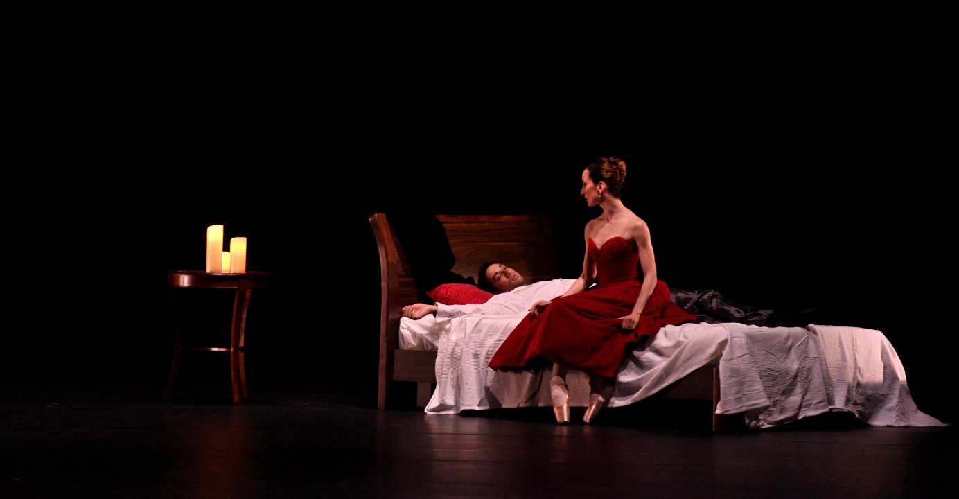 The duet from Les Enfants du Paradis performed by Aida Baida and Esteban Berlanga. Photo: Le French May The duet from Les Enfants du Paradis performed by Aida Baida and Esteban Berlanga. Photo: Le French May