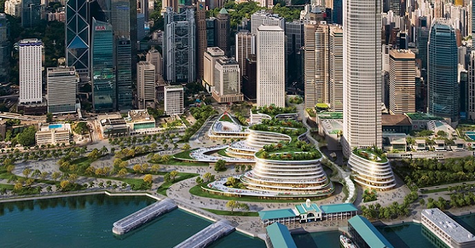 Do you fancy fluent commercial and recreational structures with verdant greenery on the Central waterfront? Photo: Benoy Do you fancy fluent commercial and recreational structures with verdant greenery on the Central waterfront? Photo: Benoy