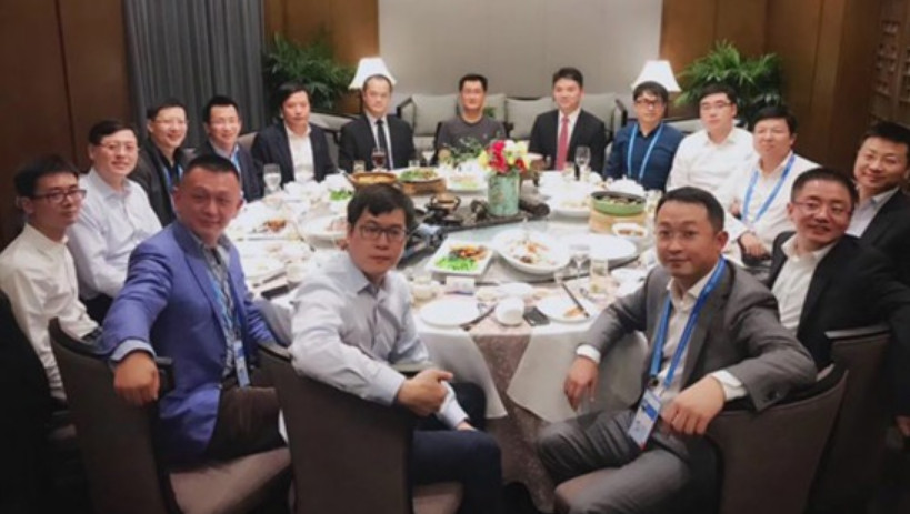 JD.com’s founder Richard Liu and Wang Xing, CEO of Meituan-Dianping jointly hosted a dinner. Tencent’s Pony Ma was invited but Alibaba's Jack Ma wasn’t. Photo: people.cn JD.com’s founder Richard Liu and Wang Xing, CEO of Meituan-Dianping jointly hosted a dinner. Tencent’s Pony Ma was invited but Alibaba's Jack Ma wasn’t. Photo: people.cn
