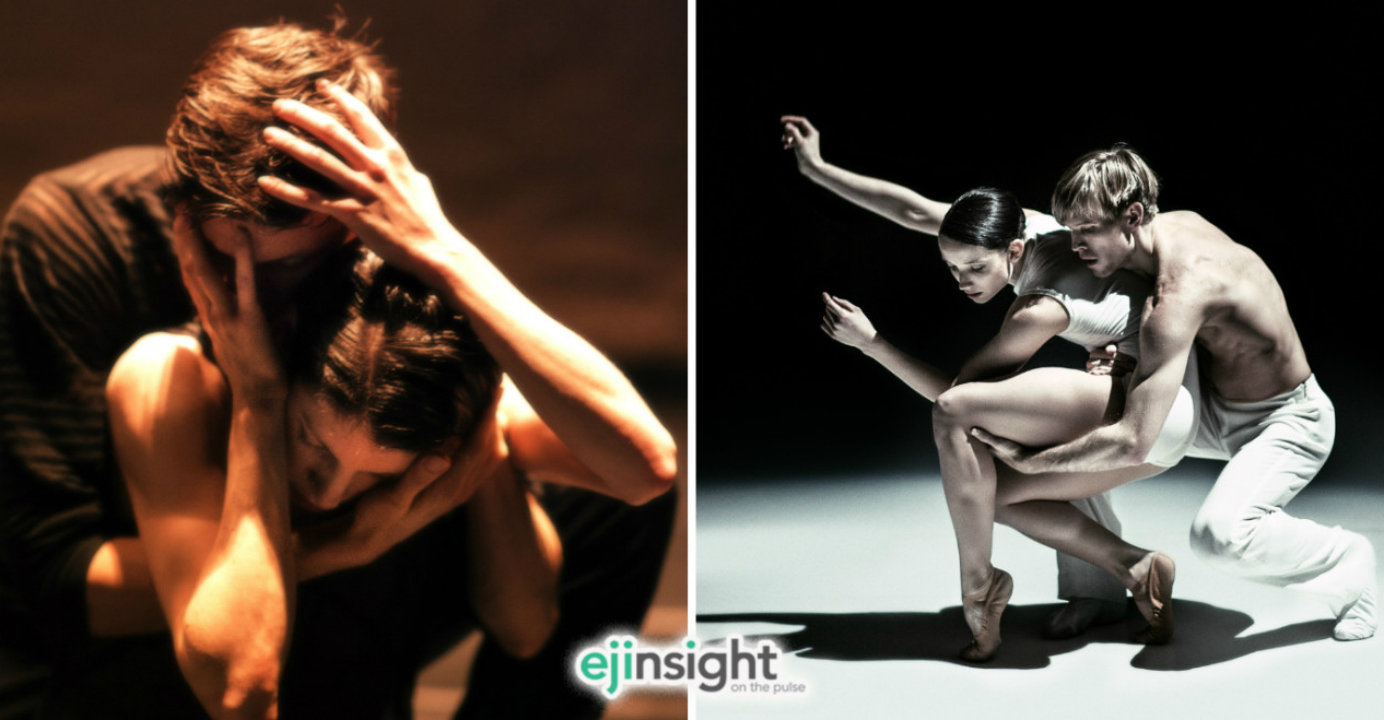 Scenes from Nederlands Dans Theater shows 'In the Event' (left) and 'Safe as Houses'. Photos: Rahi Rezvani Scenes from Nederlands Dans Theater shows 'In the Event' (left) and 'Safe as Houses'. Photos: Rahi Rezvani
