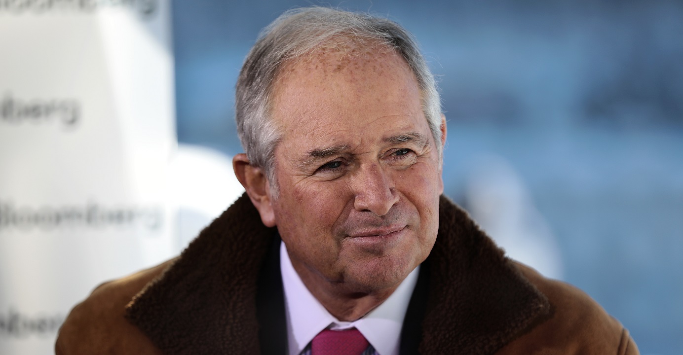 Blackstone Group chairman and CEO Steve Schwarzman said he sees few financial institutions as "aspiring" as his own firm, with the exception of Masayoshi Son's SoftBank Group. Photo: Bloomberg Blackstone Group chairman and CEO Steve Schwarzman said he sees few financial institutions as "aspiring" as his own firm, with the exception of Masayoshi Son's SoftBank Group. Photo: Bloomberg