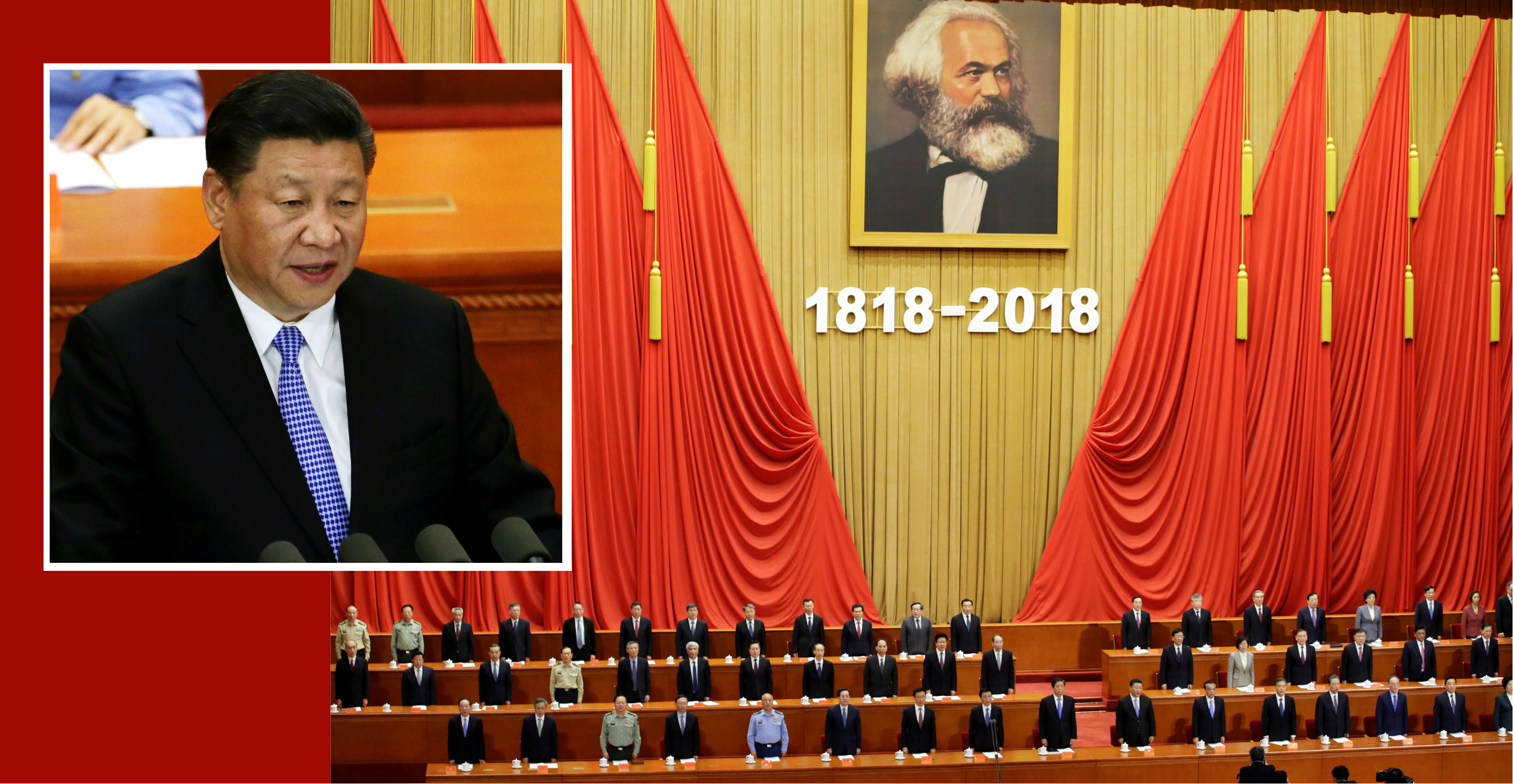 Chinese President Xi Jinping delivers a speech at an event commemorating the 200th birth anniversary of Karl Marx, in Beijing on Friday. Photo: Reuters Chinese President Xi Jinping delivers a speech at an event commemorating the 200th birth anniversary of Karl Marx, in Beijing on Friday. Photo: Reuters