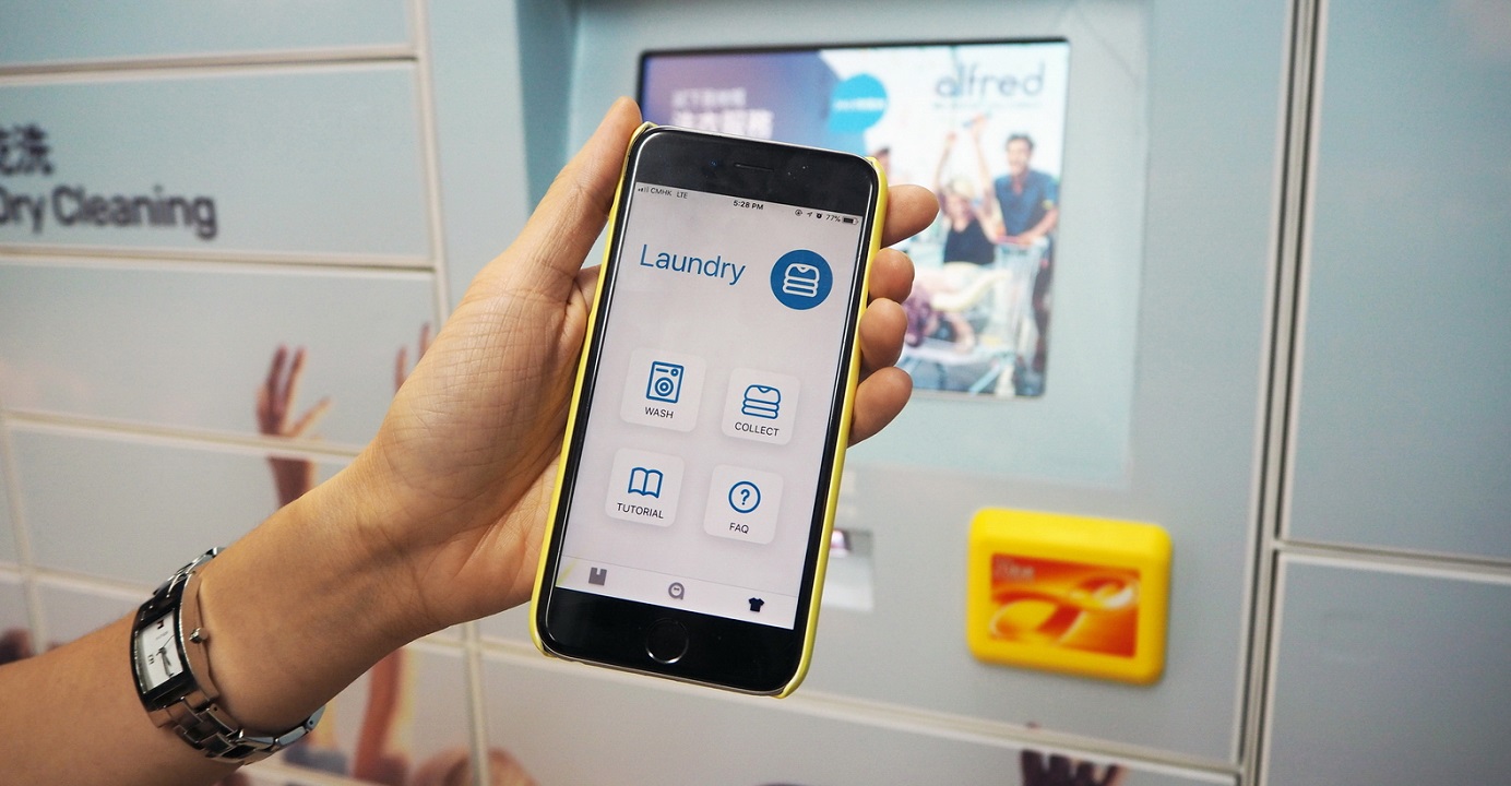 Alfred, a new brand of Pakpobox, allows users to place their orders via a mobile app. Photo: HKEJ Alfred, a new brand of Pakpobox, allows users to place their orders via a mobile app. Photo: HKEJ