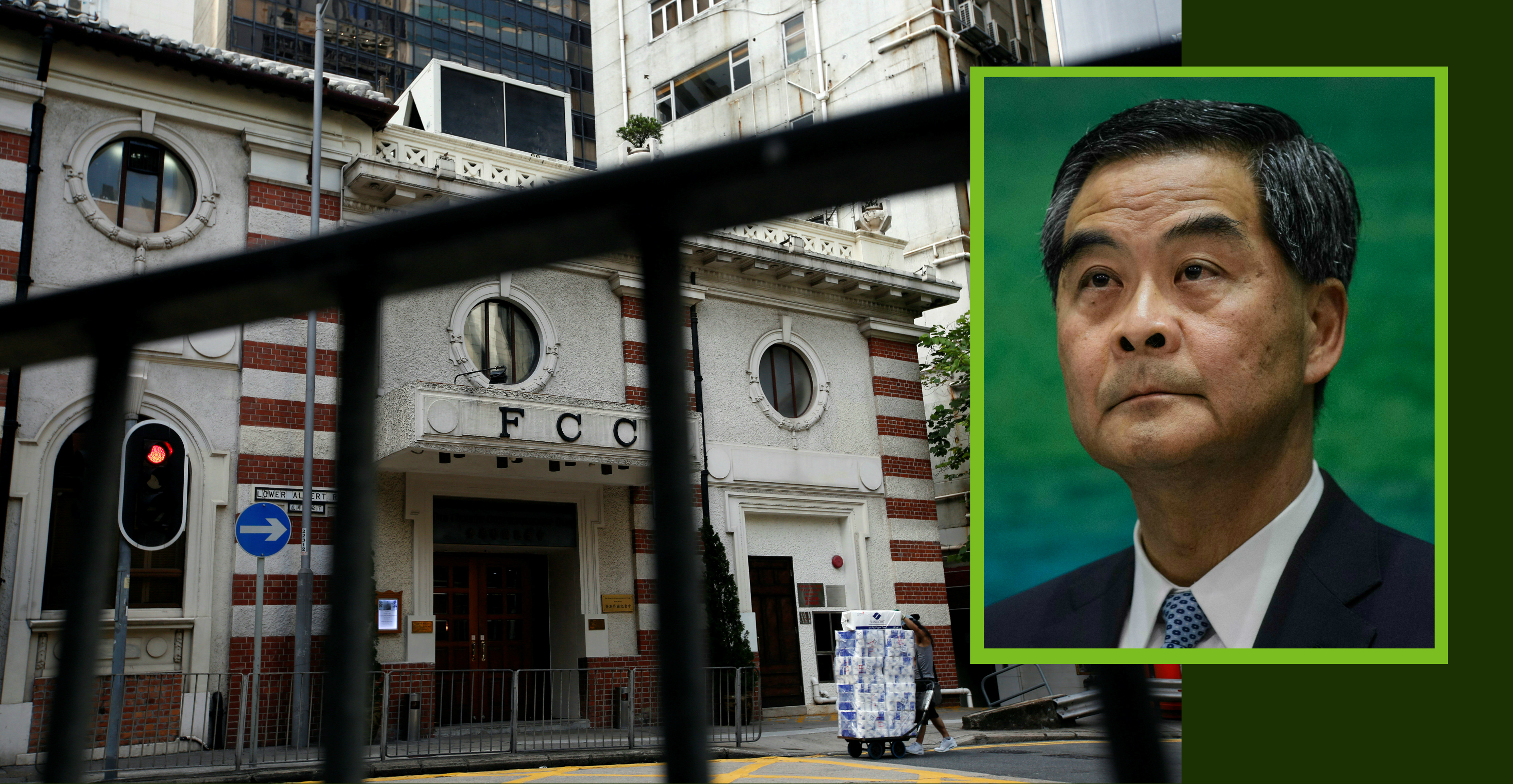 Former chief executive Leung Chun-ying has slammed the Foreign Correspondents' Club for inviting pro-independence activist Andy Chan to speak at the club. Photo: Reuters/AFP Former chief executive Leung Chun-ying has slammed the Foreign Correspondents' Club for inviting pro-independence activist Andy Chan to speak at the club. Photo: Reuters/AFP