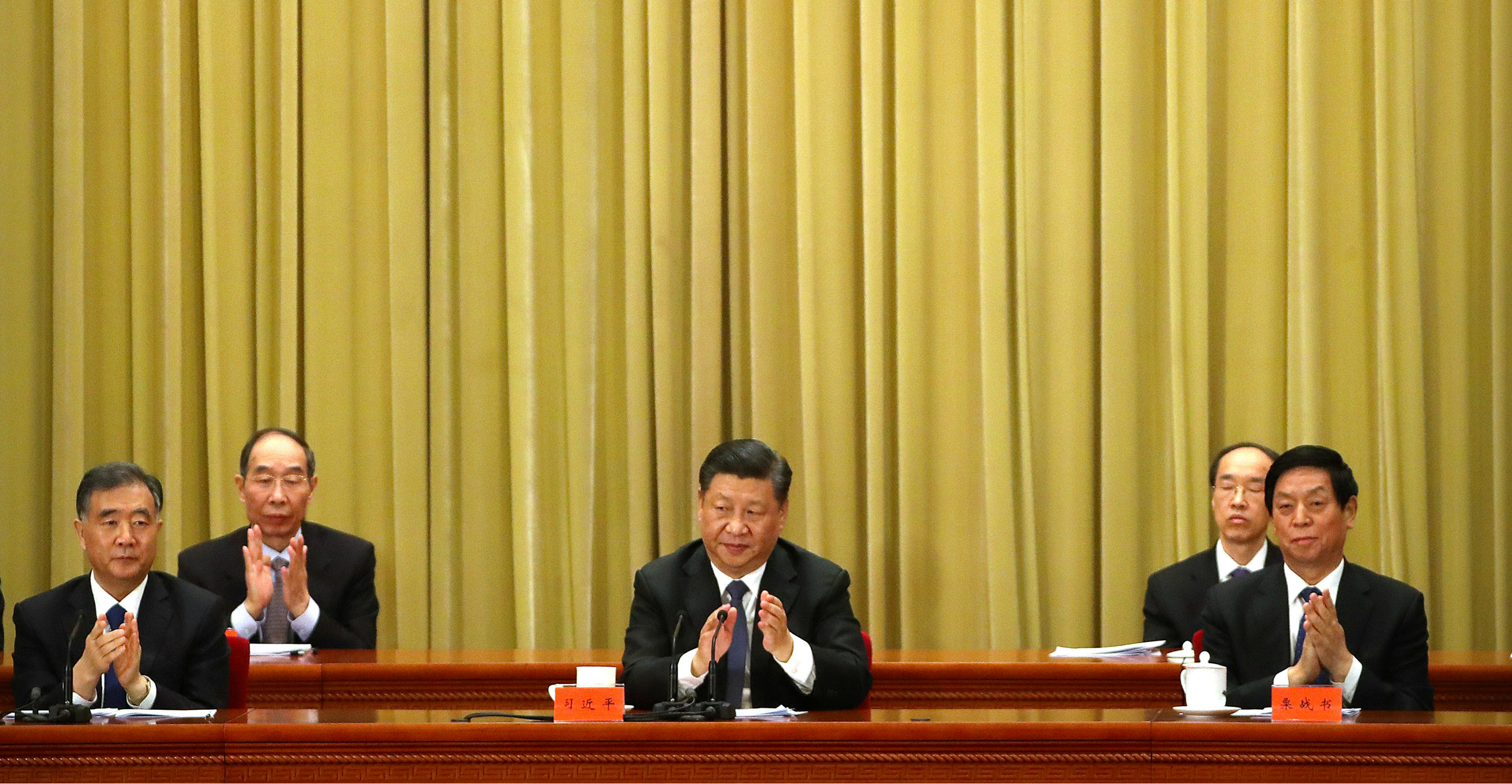 Chinese President Xi Jinping speaks during an event marking the 40th anniversary of the "Message to Compatriots in Taiwan" at the Great Hall of the People in Beijing on Wednesday. Photo: Reuters Chinese President Xi Jinping speaks during an event marking the 40th anniversary of the "Message to Compatriots in Taiwan" at the Great Hall of the People in Beijing on Wednesday. Photo: Reuters