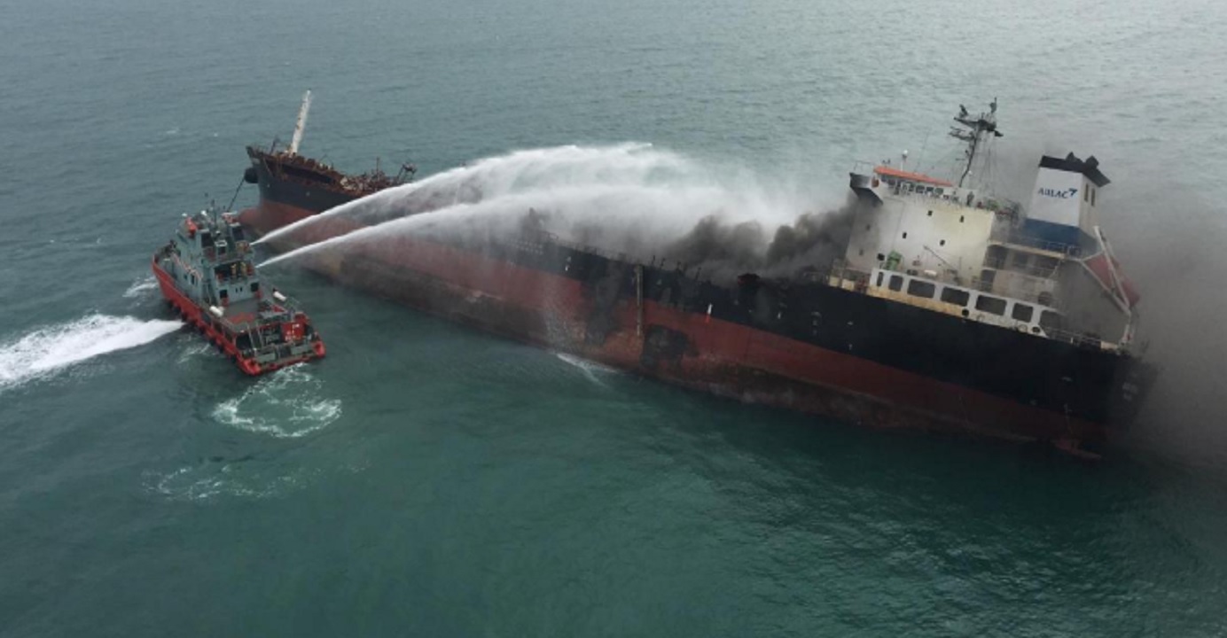 Hong Kong authorities have launched an investigation after a major and deadly fire involving an oil tanker in waters off Lantau on Tuesday. Photo: Government Flying Service/Handout via Reuters Hong Kong authorities have launched an investigation after a major and deadly fire involving an oil tanker in waters off Lantau on Tuesday. Photo: Government Flying Service/Handout via Reuters