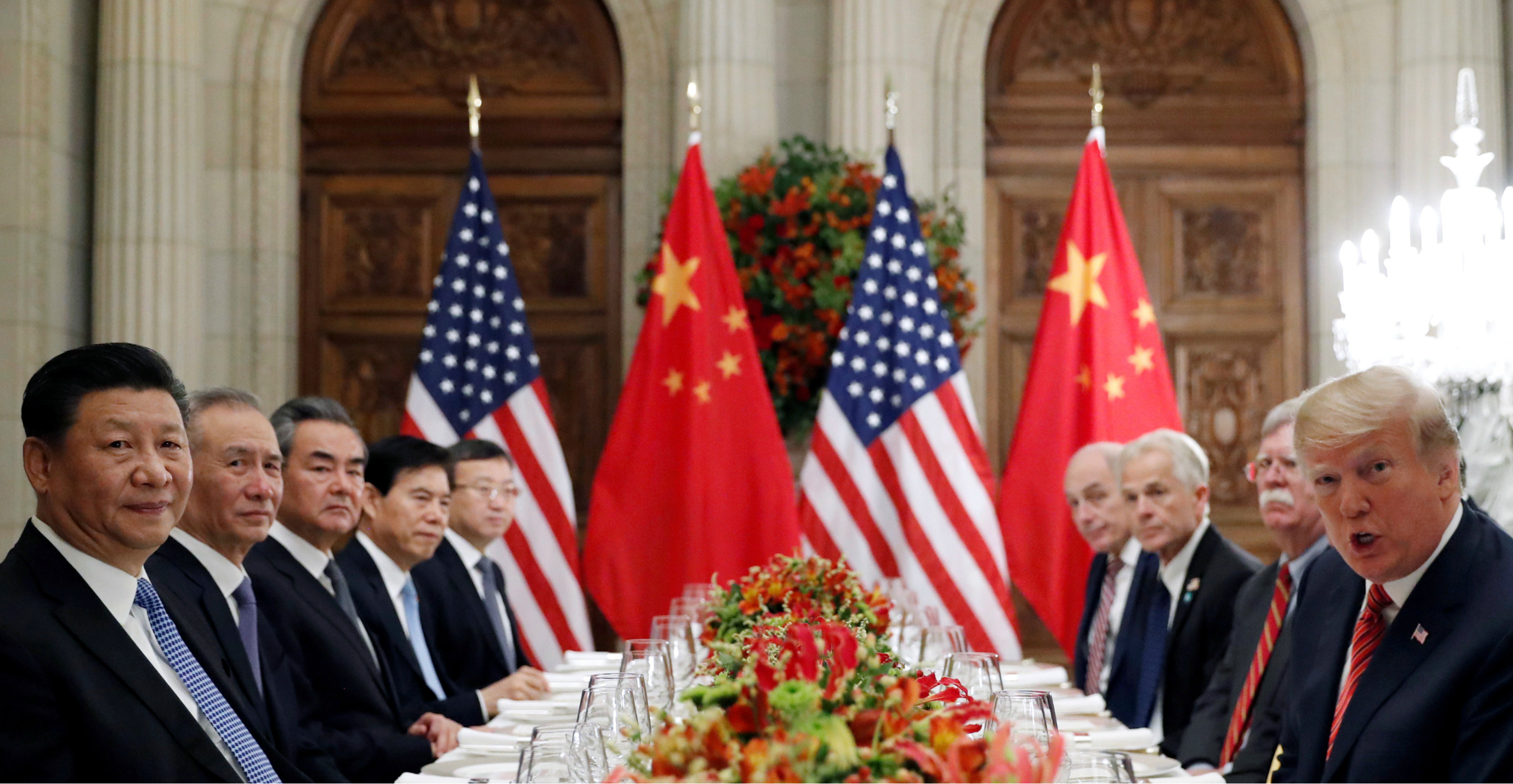 File photo of the US and Chinese delegations led by President Donald Trump and President Xi Jinping attending a working dinner after the G20 leaders summit in Buenos Aires on Dec. 1, 2018. Photo: Reuters File photo of the US and Chinese delegations led by President Donald Trump and President Xi Jinping attending a working dinner after the G20 leaders summit in Buenos Aires on Dec. 1, 2018. Photo: Reuters