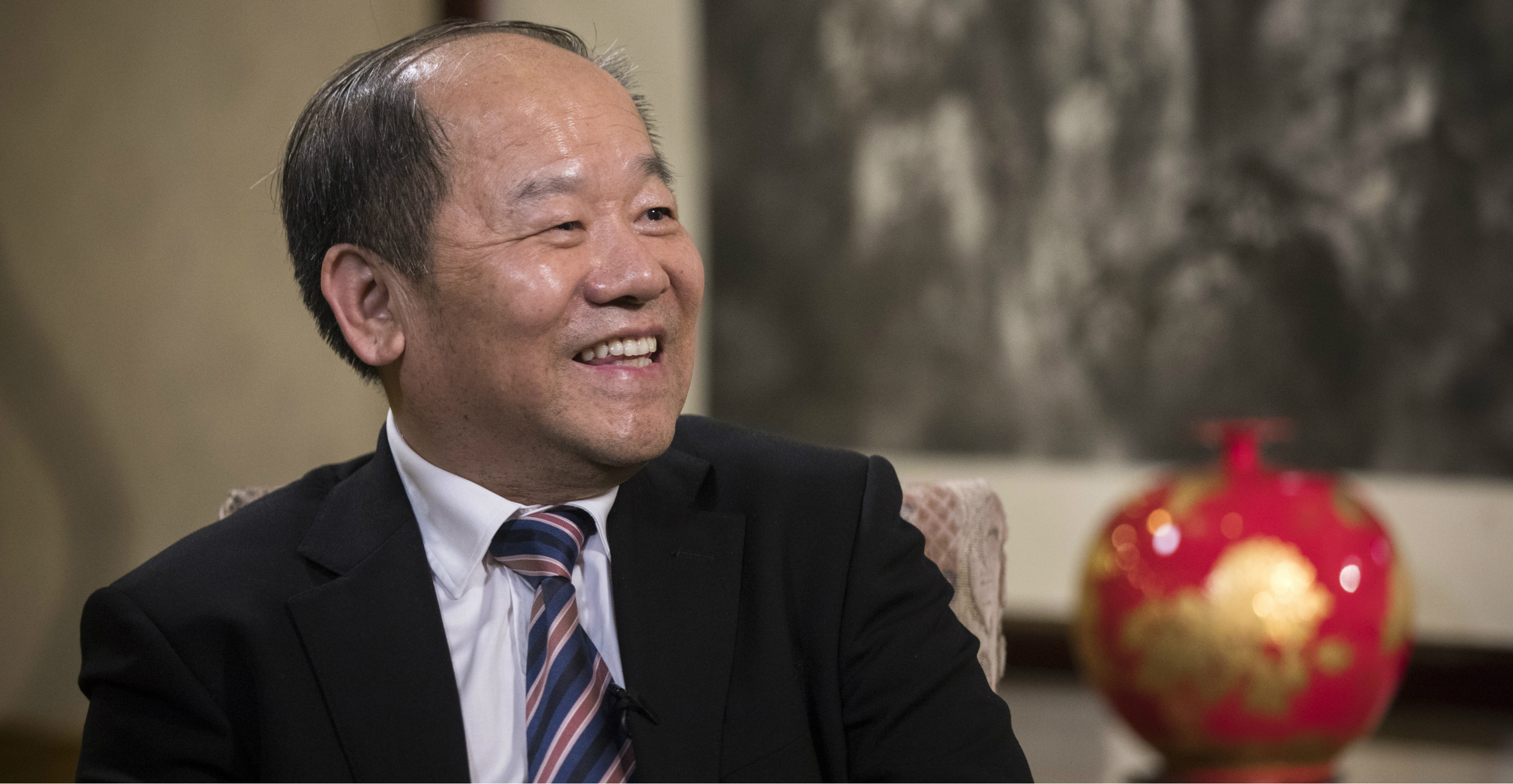 Ning Jizhe, head of the National Bureau of Statistics, said the slowing economy has shown some signs of stabilization over the past two months. Photo: Bloomberg Ning Jizhe, head of the National Bureau of Statistics, said the slowing economy has shown some signs of stabilization over the past two months. Photo: Bloomberg