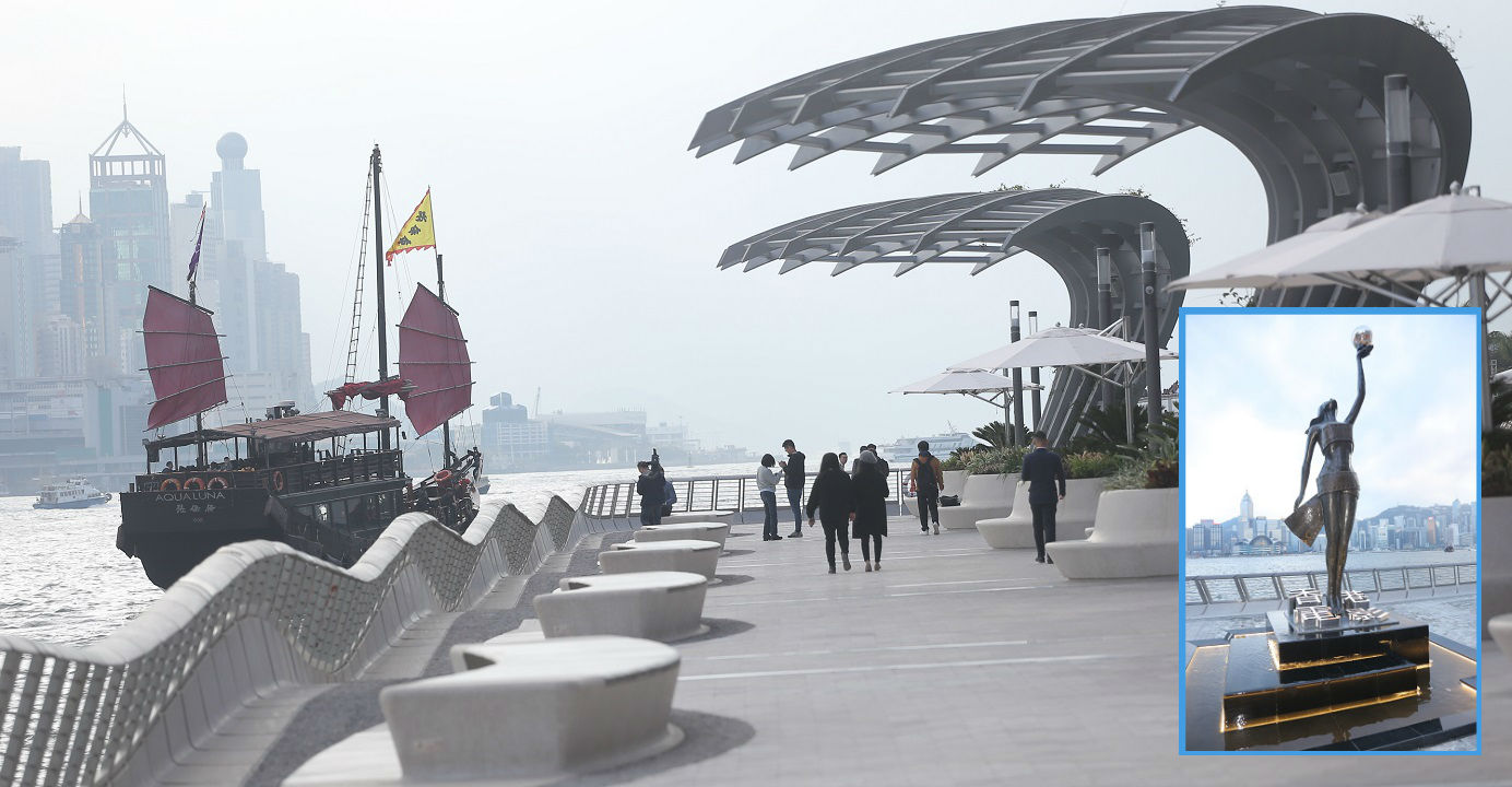 Tsim Sha Tsui's Avenue of Stars waterfront promenade bears a new look after extensive renovation work for more than three years. Photo: HKEJ Tsim Sha Tsui's Avenue of Stars waterfront promenade bears a new look after extensive renovation work for more than three years. Photo: HKEJ
