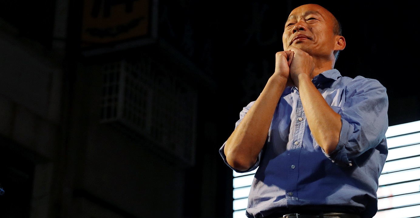 Kuomintang Mayor Han Kuo-yu of Kaohsiung, who is seen as a potential contender in the 2020 Taiwan presidential election, is expected to meet with officials of business chambers in Hong Kong. Photo: Reuters Kuomintang Mayor Han Kuo-yu of Kaohsiung, who is seen as a potential contender in the 2020 Taiwan presidential election, is expected to meet with officials of business chambers in Hong Kong. Photo: Reuters