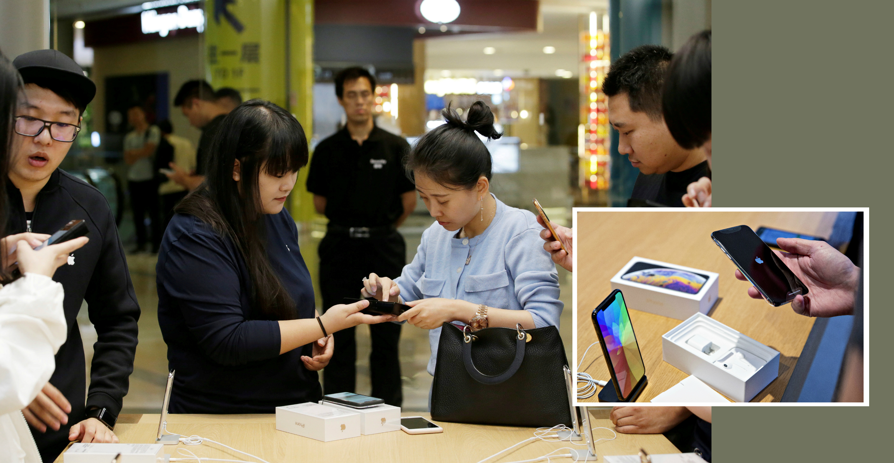 Suning.com said it will slash the price of the iPhone XS by as much as 1,000 yuan (US$148.95) from its official price. Photo: Reuters/Bloomberg Suning.com said it will slash the price of the iPhone XS by as much as 1,000 yuan (US$148.95) from its official price. Photo: Reuters/Bloomberg